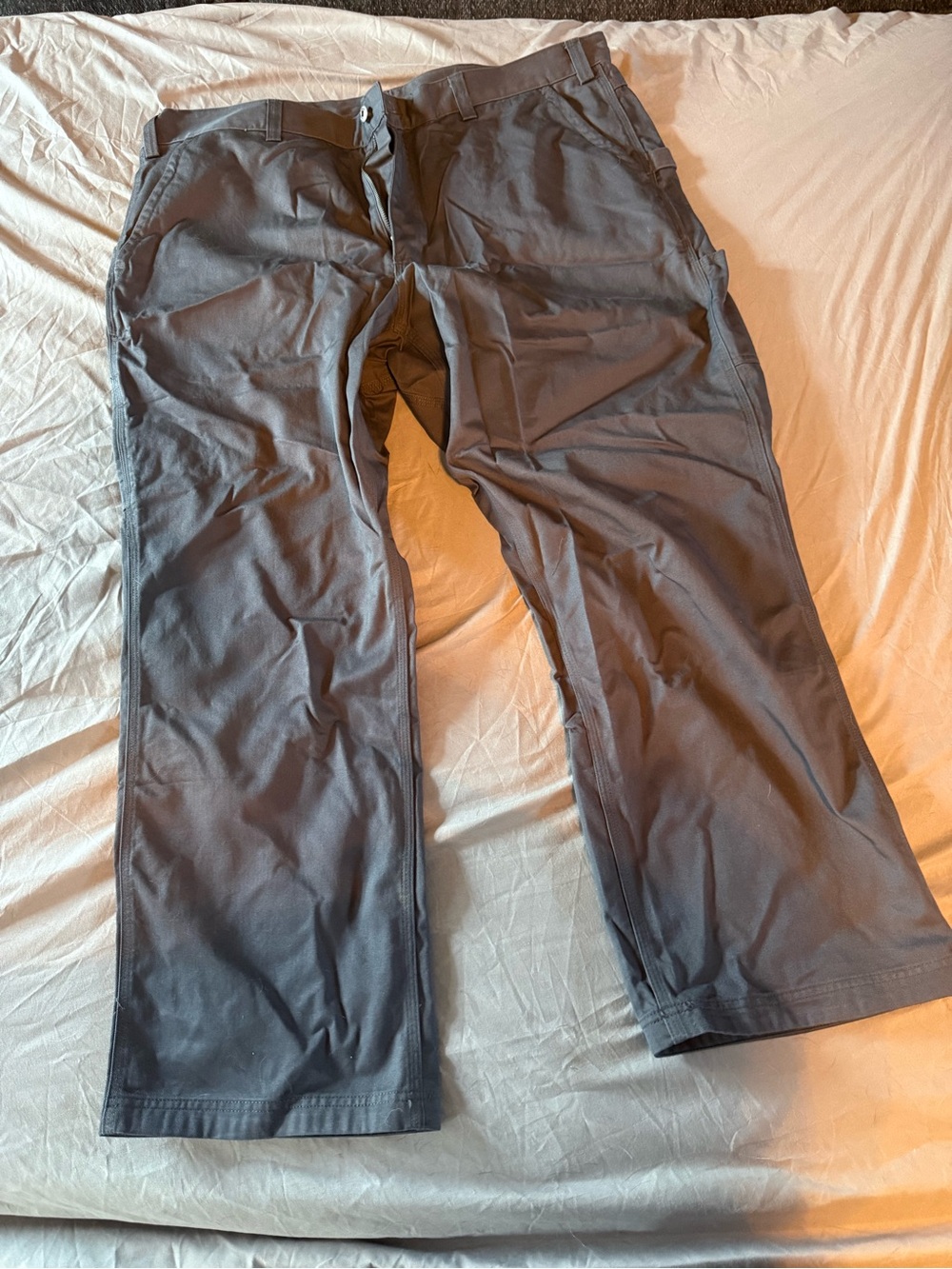 Duluth Trading 44x30 Everyday Twill Carpenter Pants Charcoal Gray Workwear